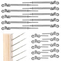 10Set 1/8 Cable Railing Kit T316 Stainless Steel Hardware Angle 180° Adjustable G67960