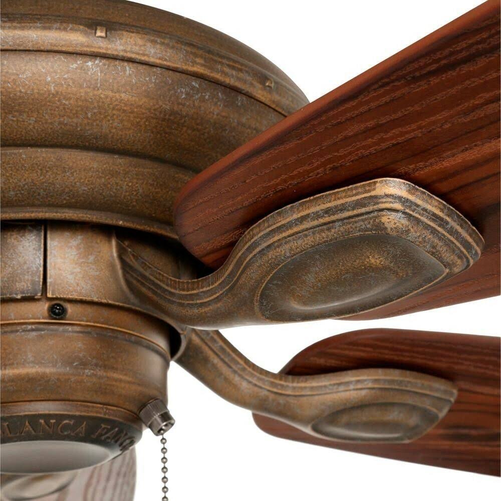 52x22 Ceiling Fan with Black Mahogany Blades Z895