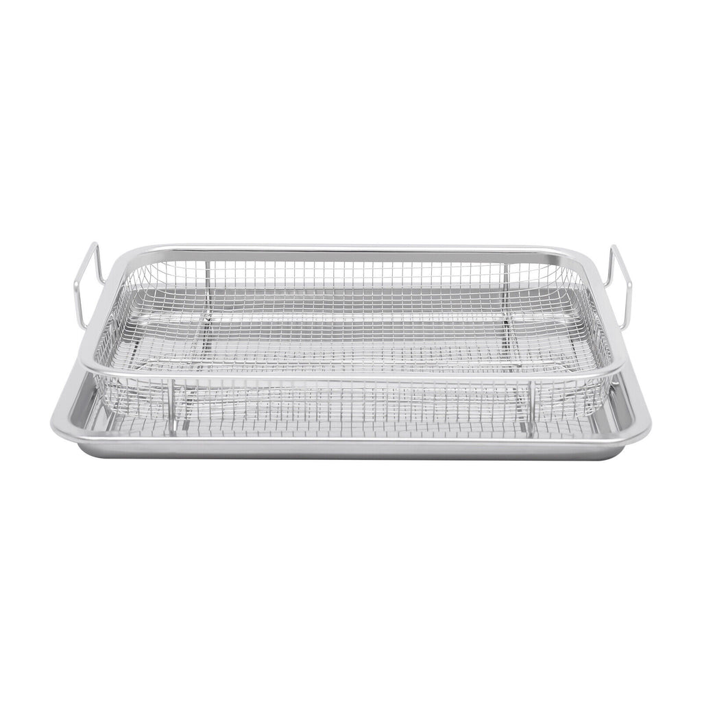 12.6inch Stainless Steel Air Fryer Basket & Tray Set Z7910