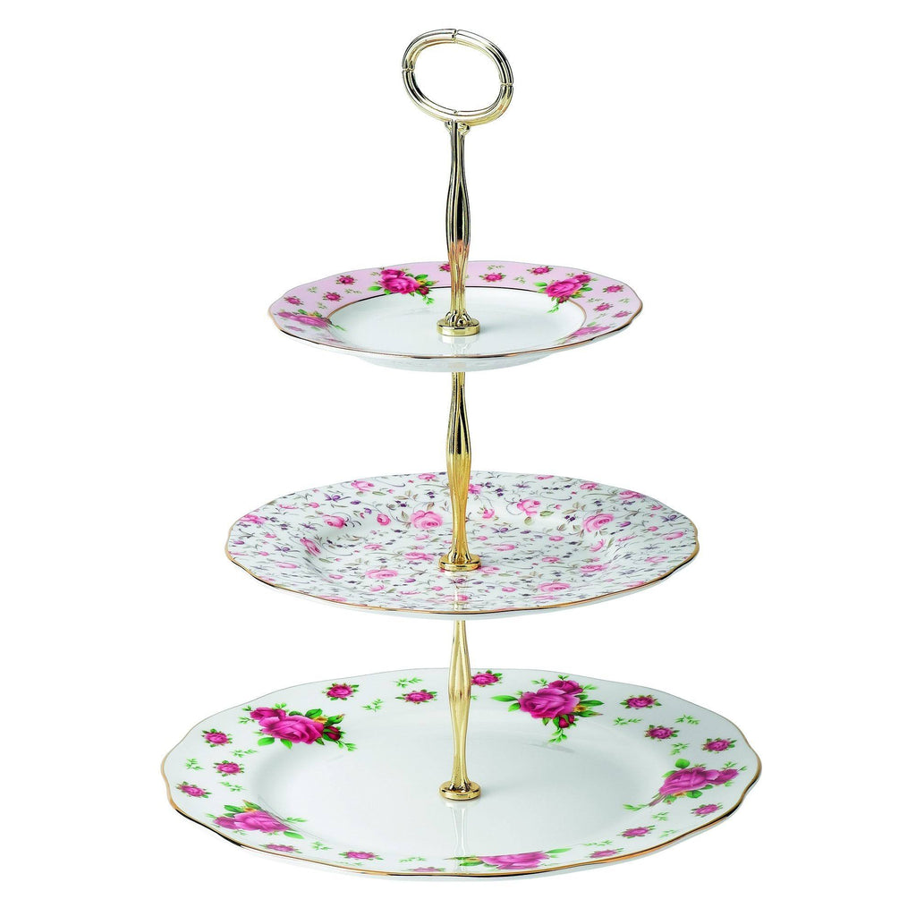 White Vintage 3-Tier Cake Stand S219926