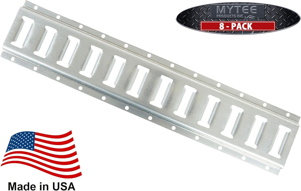 2 Pack 5' Horizontal E-Track Tie-Down Rail Hot-Dipped Galvanized Steel Q68122