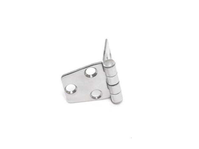 Polished Stainless Steel Marine Grade Door Hinges 3 x 1.5 Inches Set of 8 W620