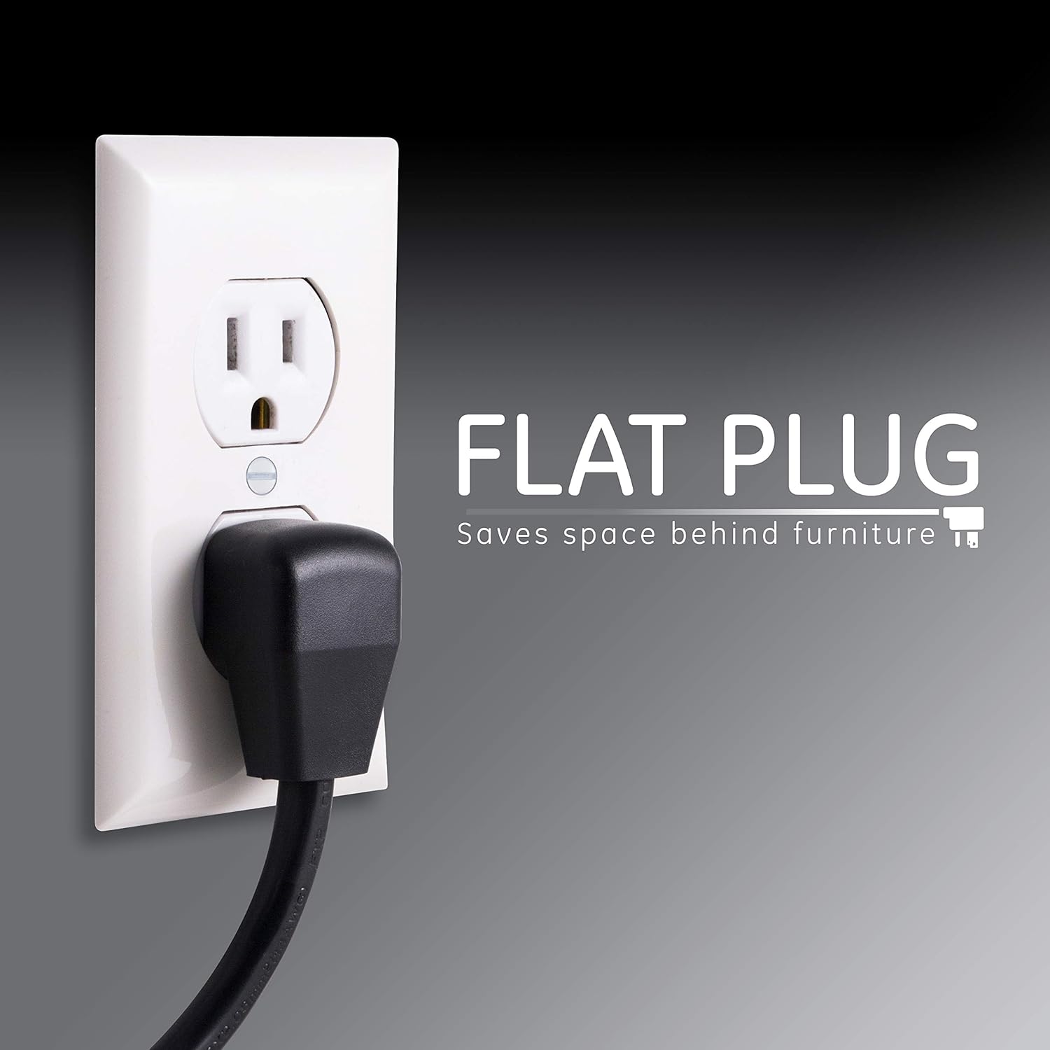 12 Outlet Surge Protector, 2 USB Ports, 8 Ft Power Cord, 4320 Joules, Flat Plug, Black, Pack of 2 G524
