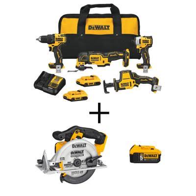 4-Tool Brushless Combo Kit with 6-1/2 in. Circular Saw and 5.0Ah Battery L764