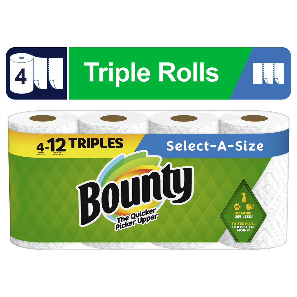 4 Triple Rolls White Paper Towels Y228493