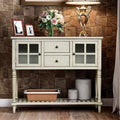 Cream 2 Drawer Pine Wood Buffet Table A2406