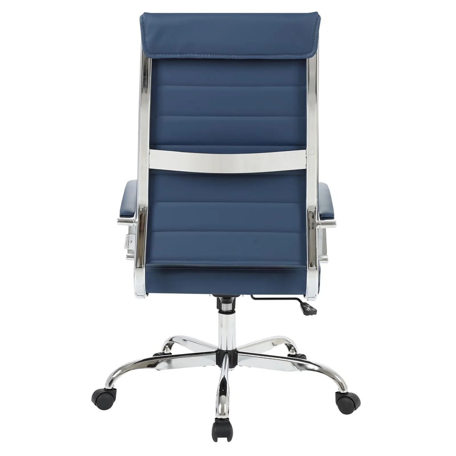 Navy Blue Leather High-Back Office Chair B67557