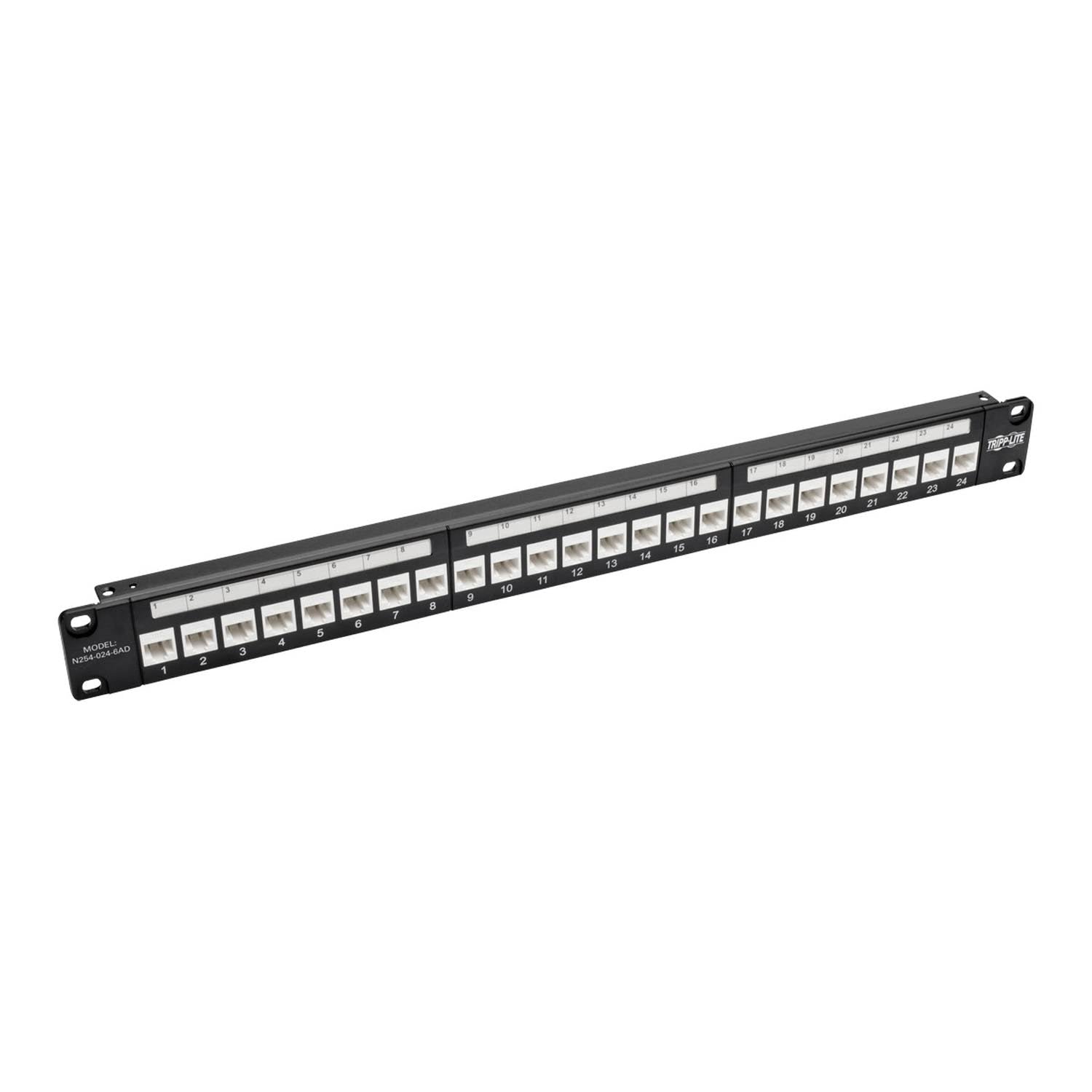 24-Port Cat6a Feedthrough Patch Panel M981