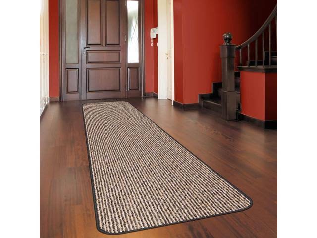 Skid-Resistant Carpet Runner - Black Ripple - 12 ft. x 48 in. E812460