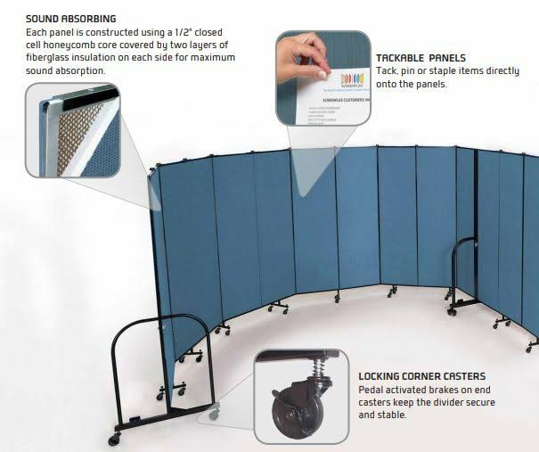 5 Panel Room Divider L284114