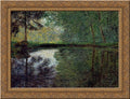 Gold Ornate Wood Framed Canvas Art D9378