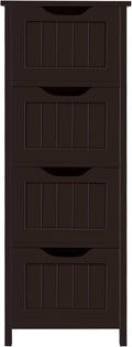 White 4 Drawer Wooden Bathroom Floor Cabinet G779559