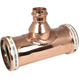 4x22 x 4x22 x 1x22 Press Copper Reducing Tee G17194