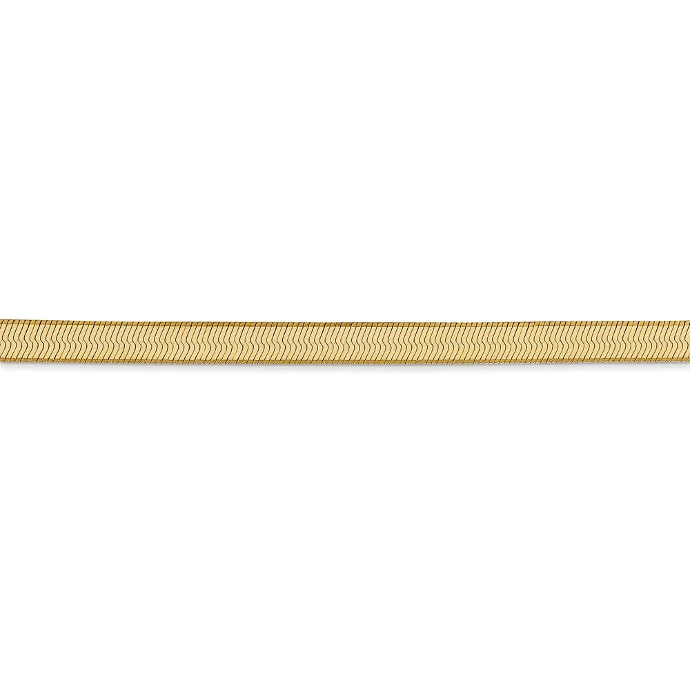 14kt Yellow Gold Herringbone Chain 16 inch Lobster Clasp Z5209