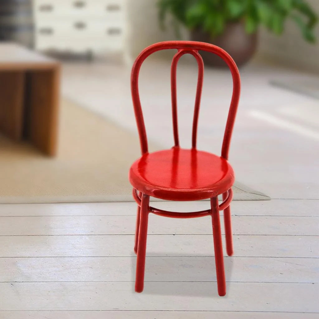 Hand Painted Metal Dollhouse Miniature Dining Toy Y9201