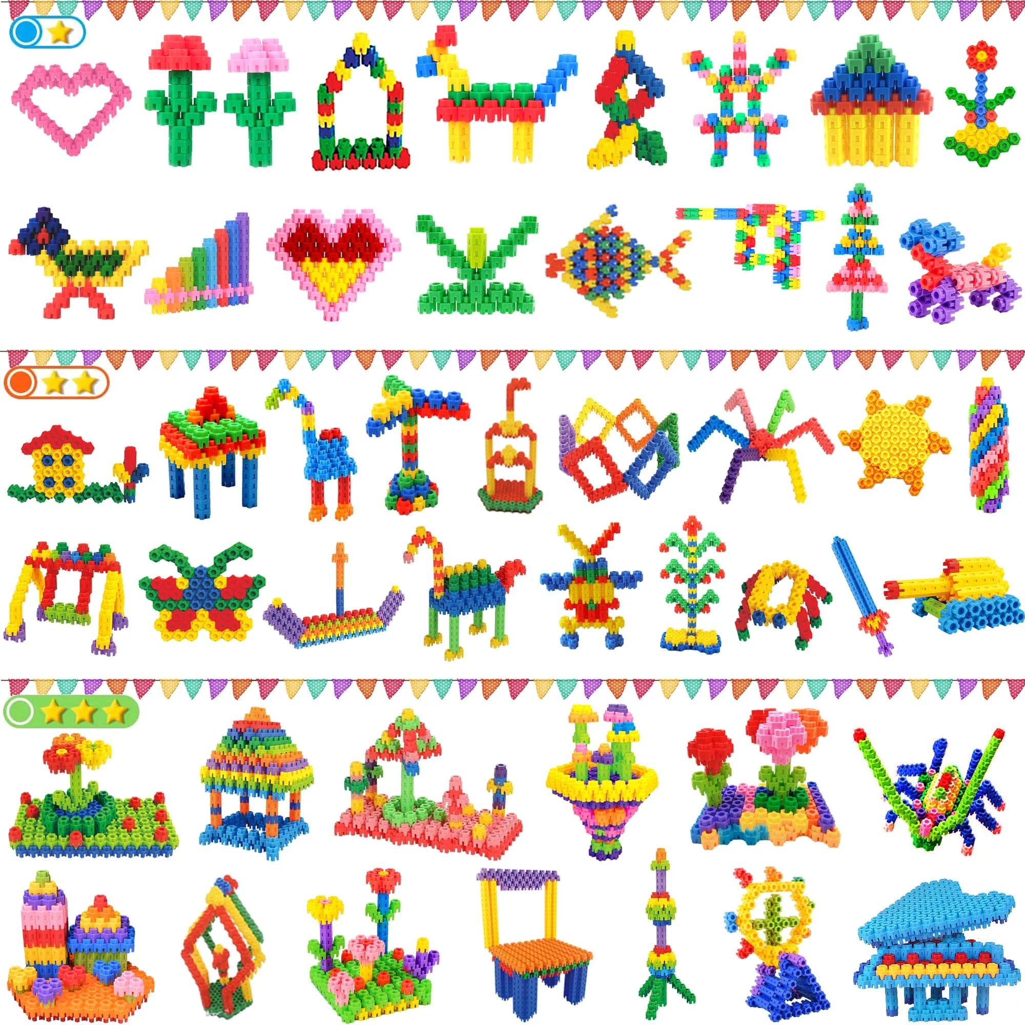 300 Pcs Interlocking Building Set V353150