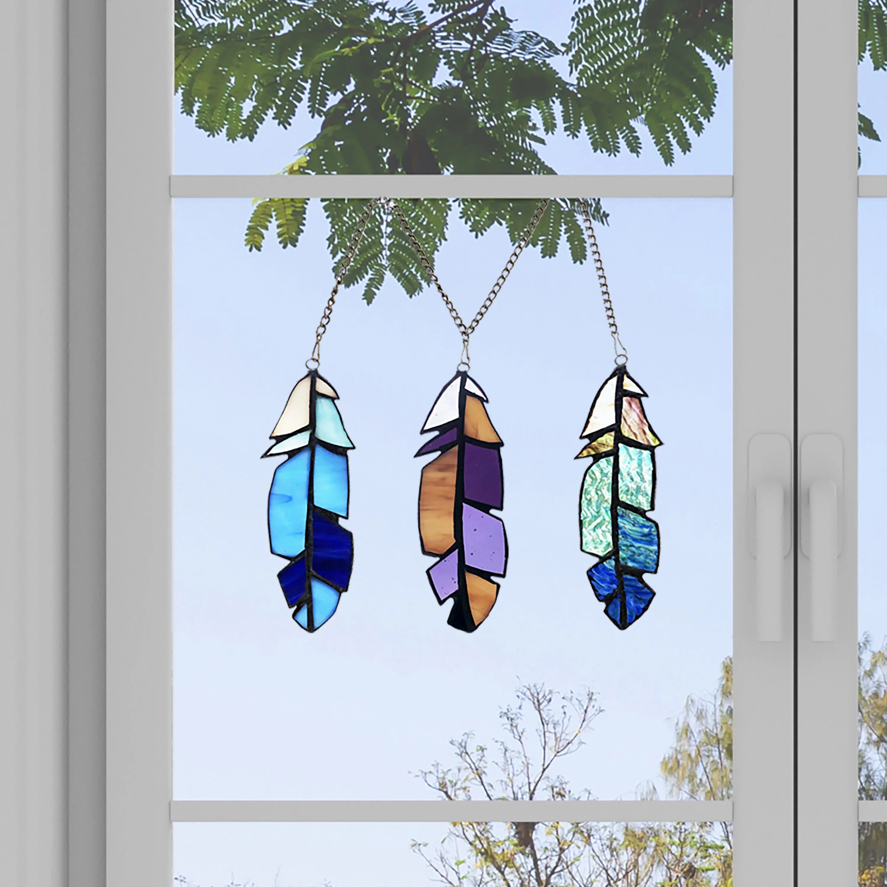 Stained Glass Window Panel Accents C14172