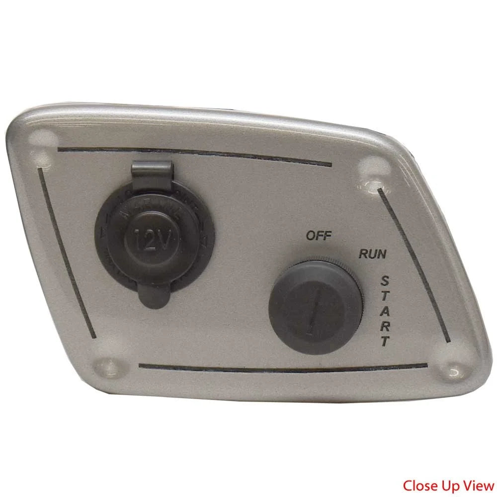 Teleflex Gauges Gray Set of 3 Dash Panel Kit Y940192
