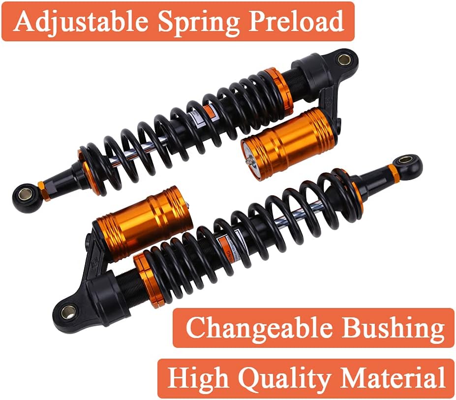 Air Shock Absorber 400mm Adjustable Front Shocks For Yamaha Banshee ATV T103
