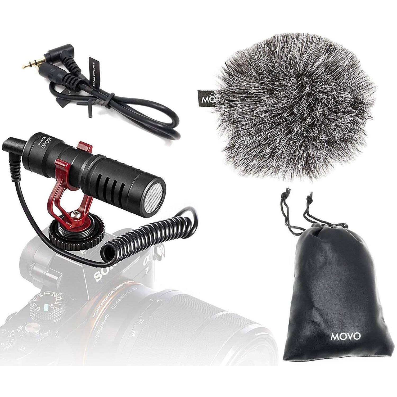 VXR10 Universal Video Microphone with Shock Mount, Deadcat Windscreen, Case Y482672