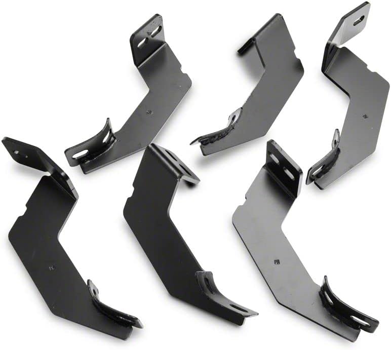 Black Steel Side Step Bars M2788