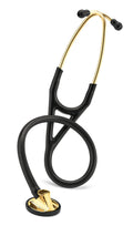 Black Tube Brass-Finish Stethoscope G4665