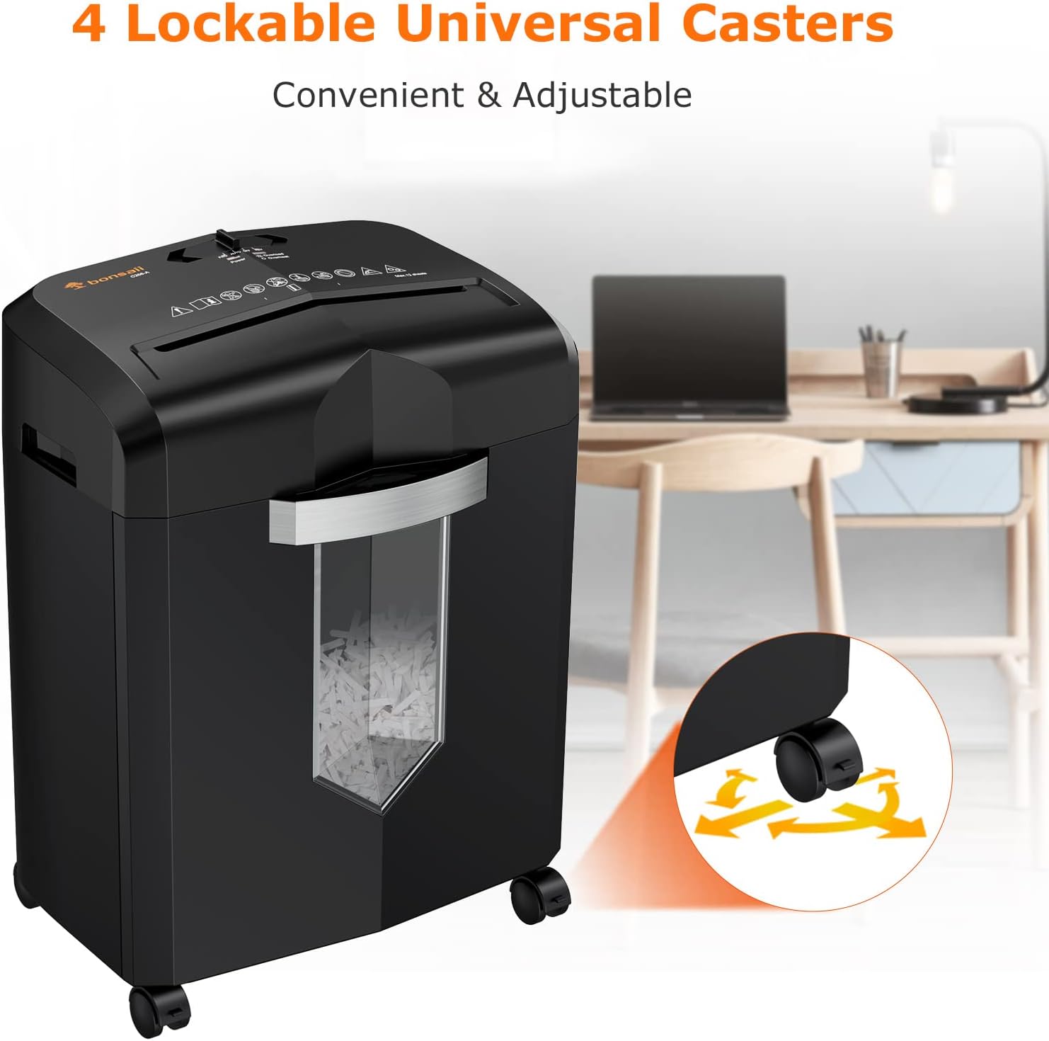 12 Sheet Cross-Cut Paper Shredder with 3.96 Gal Pullout Bin U1656