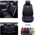 Red Faux Leather Car Seat Covers Set T332686