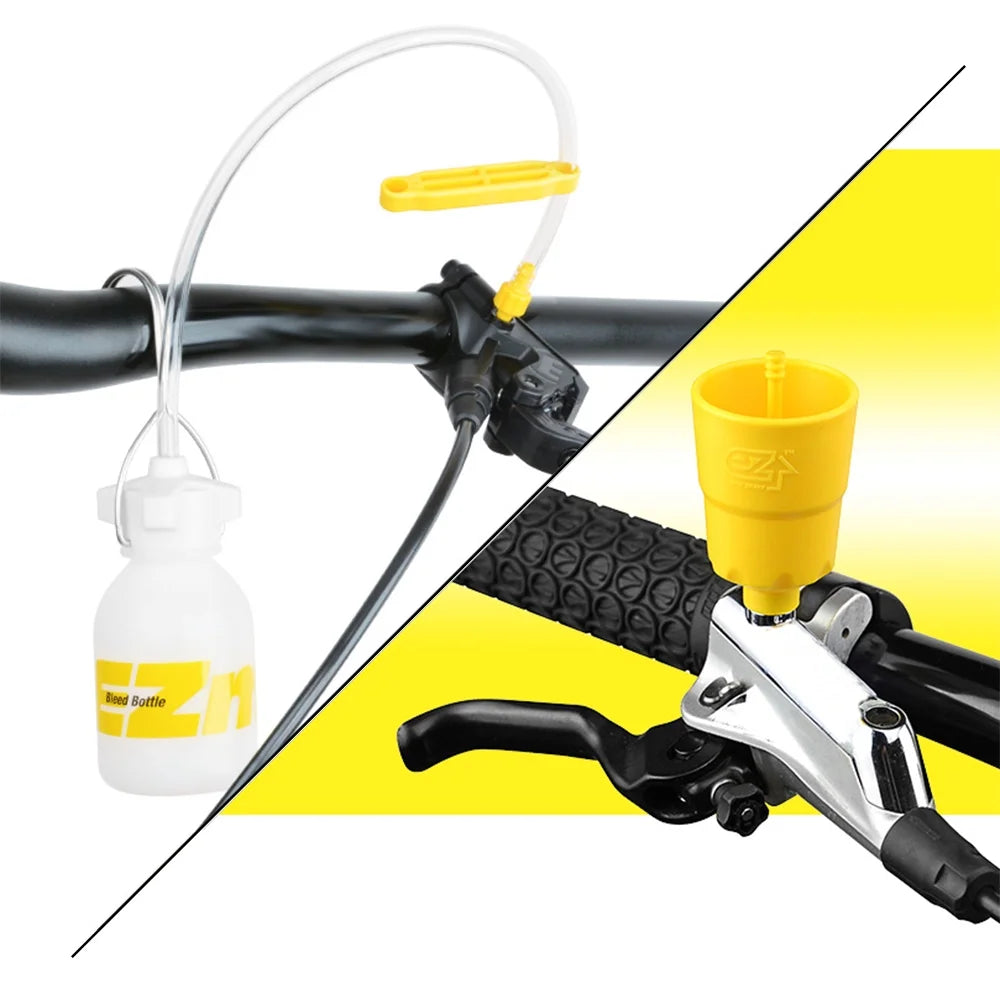 Bike Hydraulic Disc Brake Bleed Tool Bleeder Kit with Metal Adapter L1571