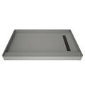 Bronze Single Threshold Shower Base L24067