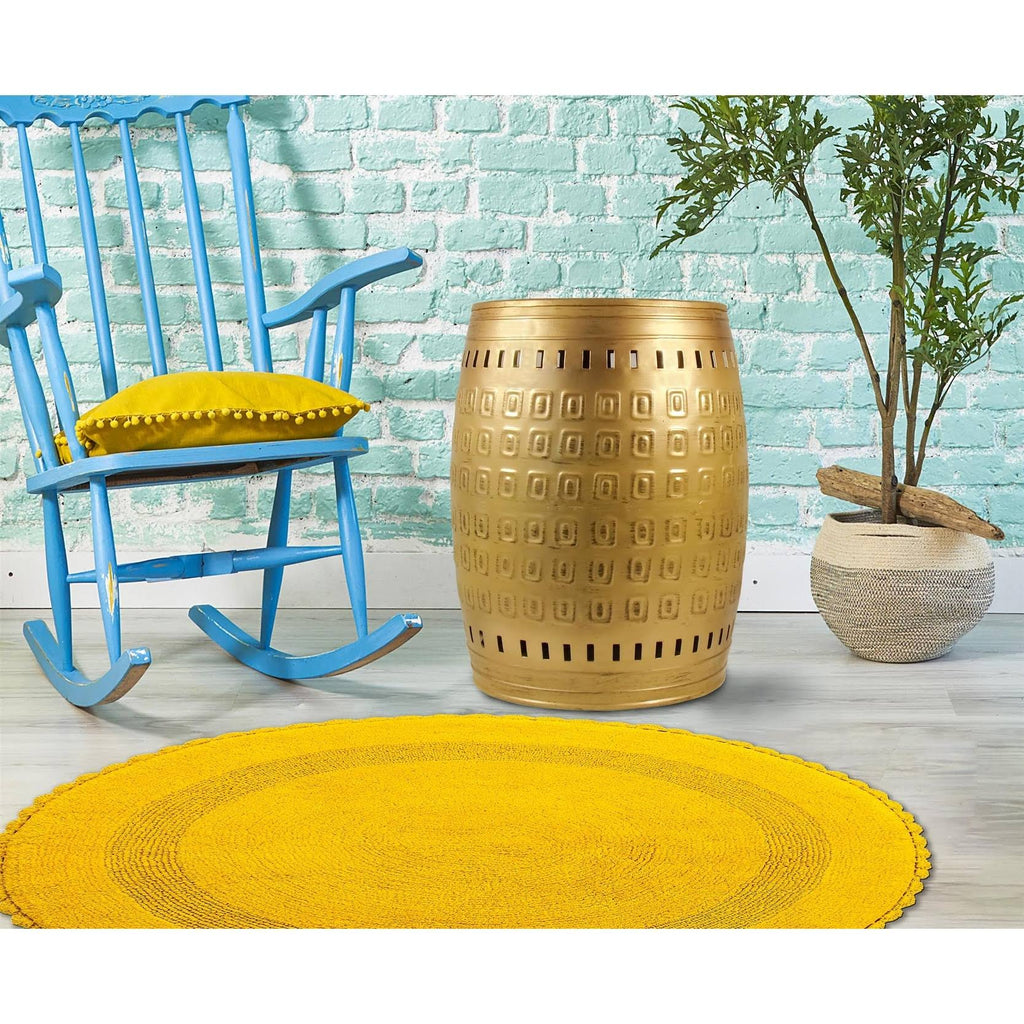 Green 2-Piece Metal Stool Set V45562