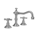 Satin Gold Faucet with Hex Cross Handles L158129