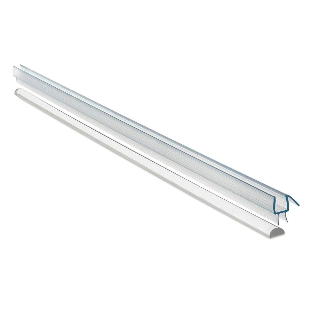 Brushed Nickel Frameless Hinged Shower Door A8930