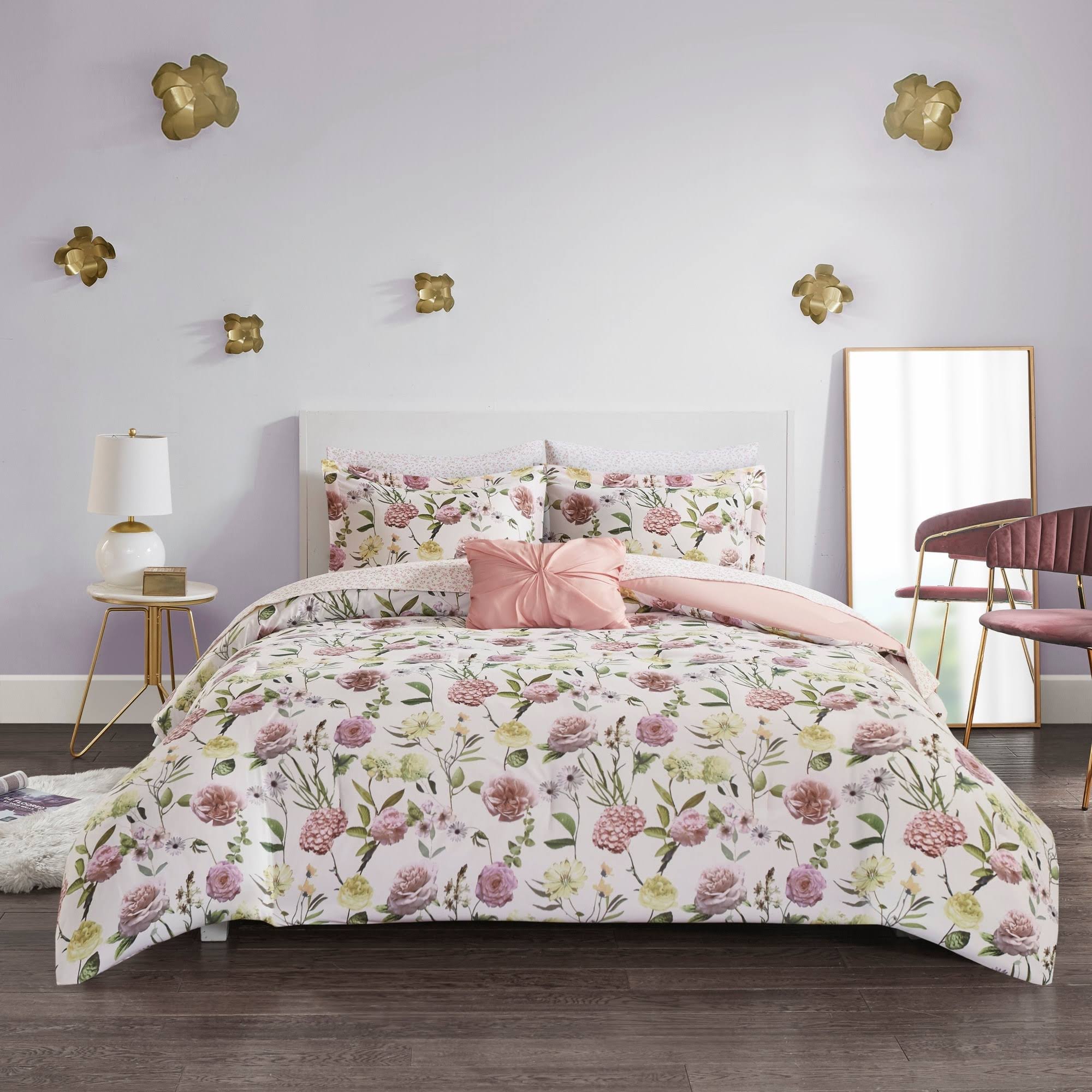 Blush Twin XL Comforter and Sheet Set A82227