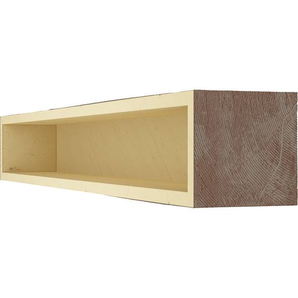 Pecky Cypress Faux Wood Fireplace Mantel, Aged Pecan B509