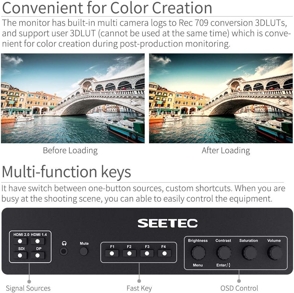 21.5 Inch 3G-SDI 4K HDMI Full HD 1920x1080 Broadcast Studio Monitor F9390