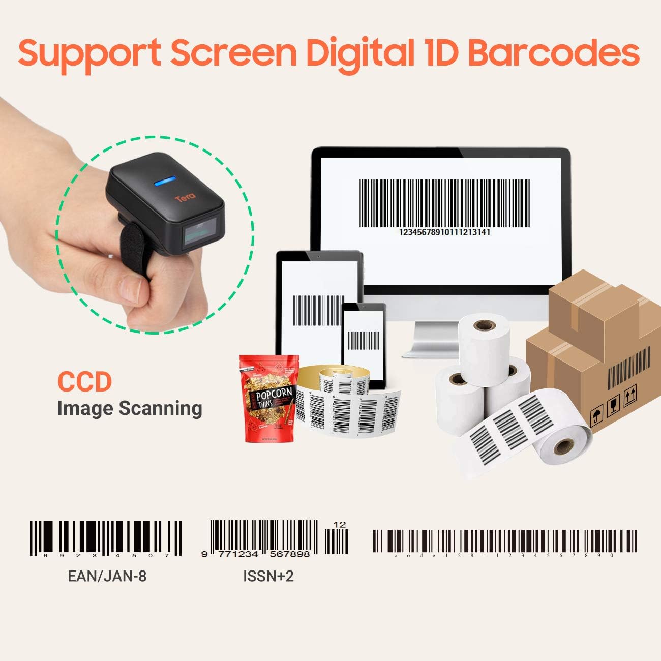 Wireless Bluetooth Barcode Scanner B75063