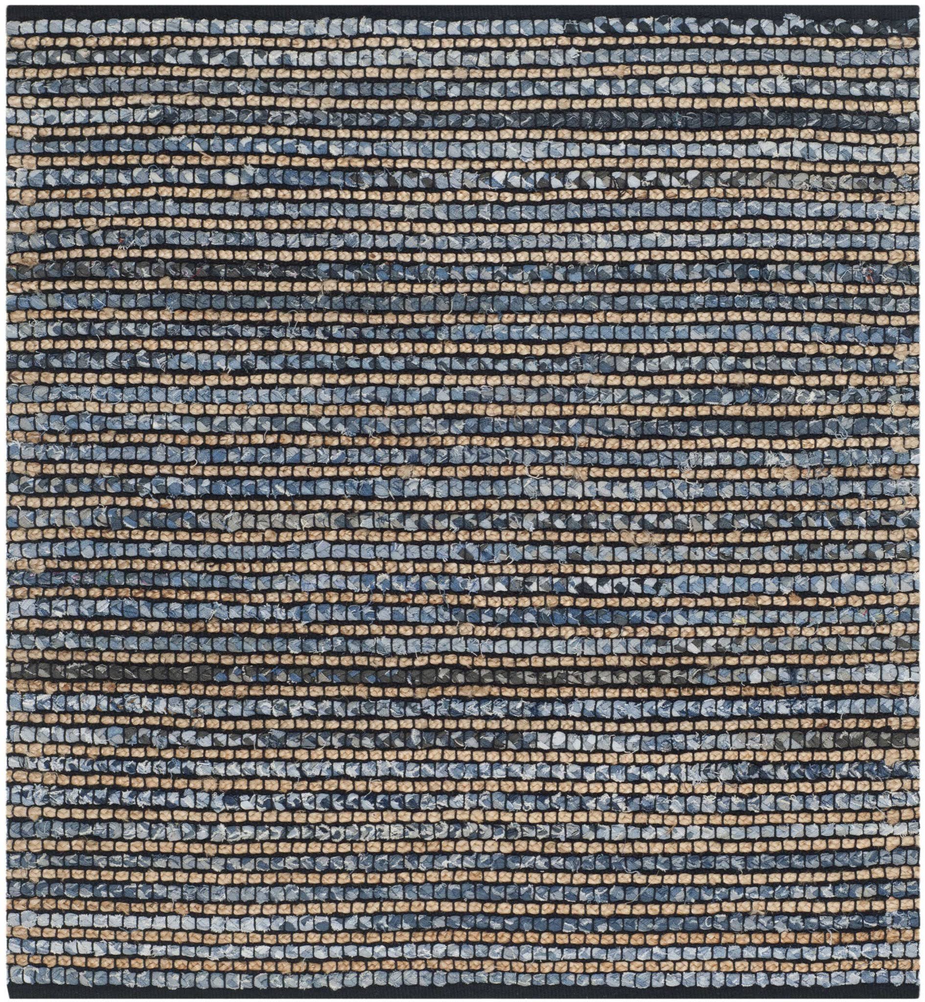 Blue Area Rug 2-ft 3-in x 4-ft I1372