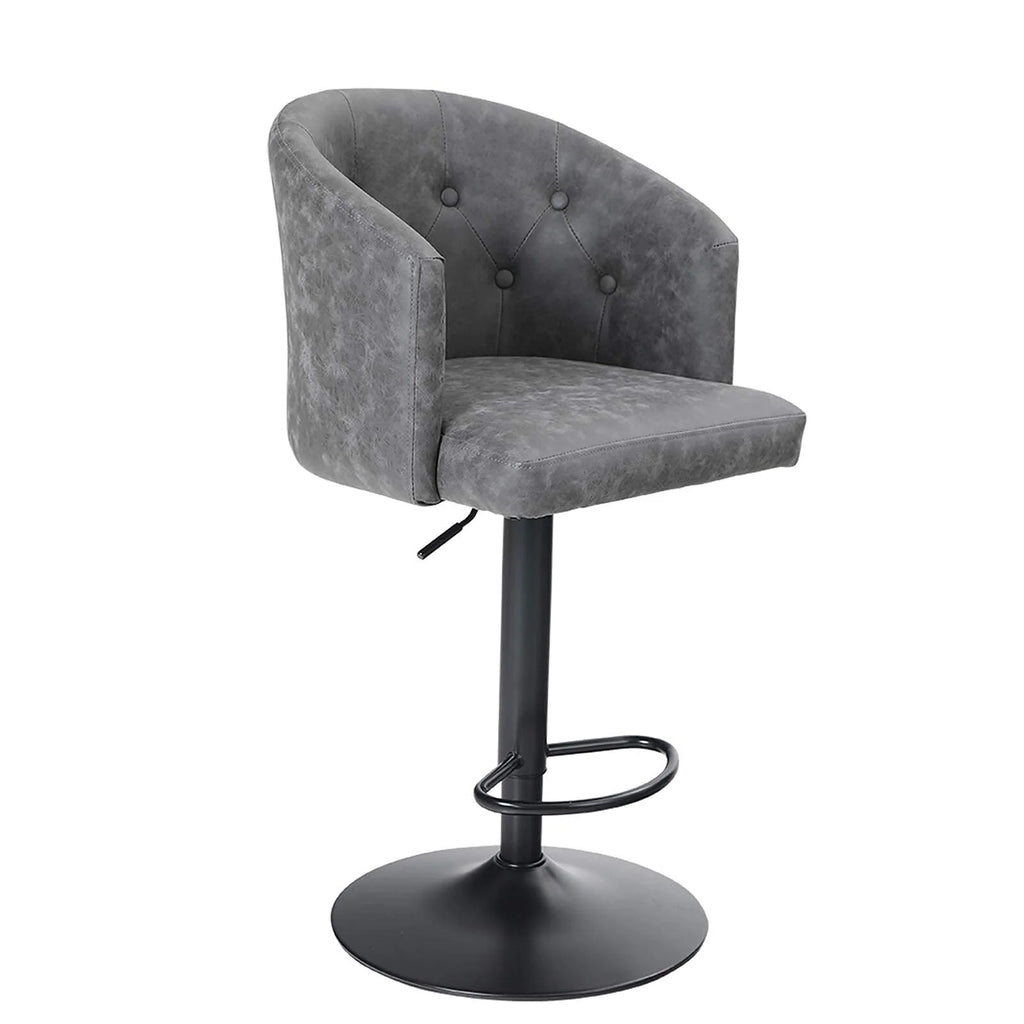 Adjustable PU Leather Bar Stools Set of 2 A1775