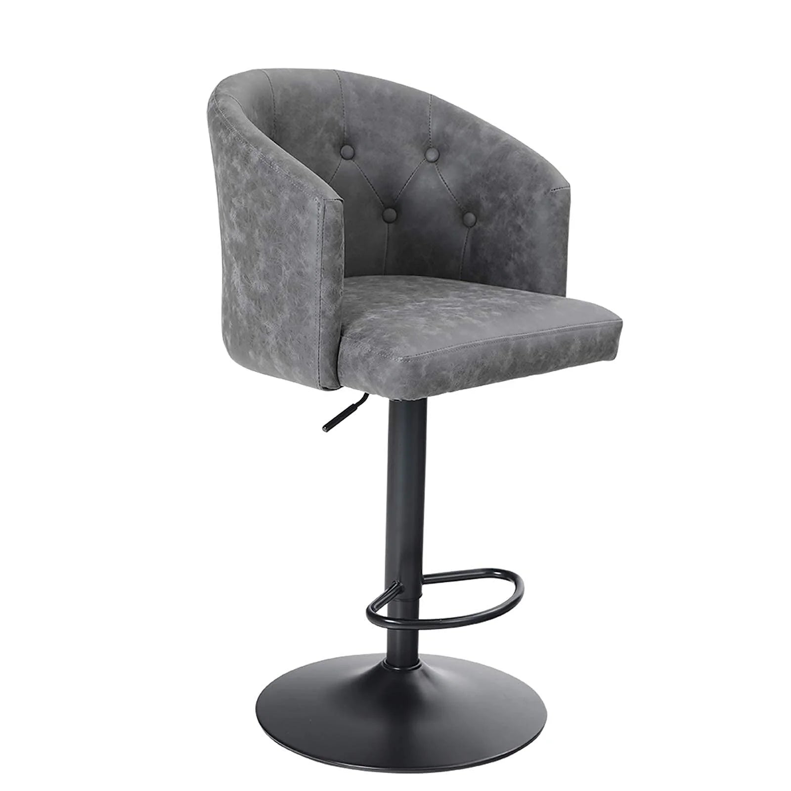 Adjustable PU Leather Bar Stools Set of 2 A1775
