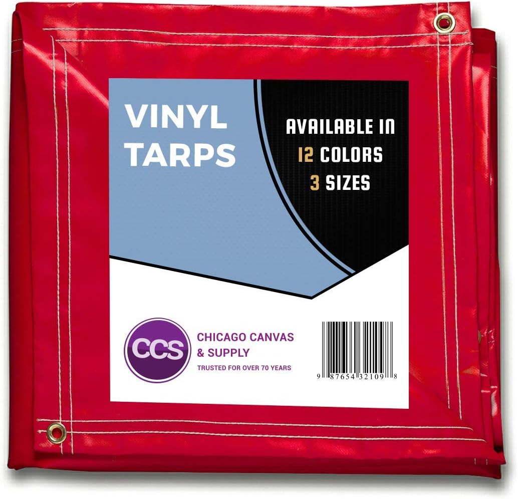 Tan 10 by 12 Feet Waterproof Vinyl Tarp with Rustproof Grommets V201923