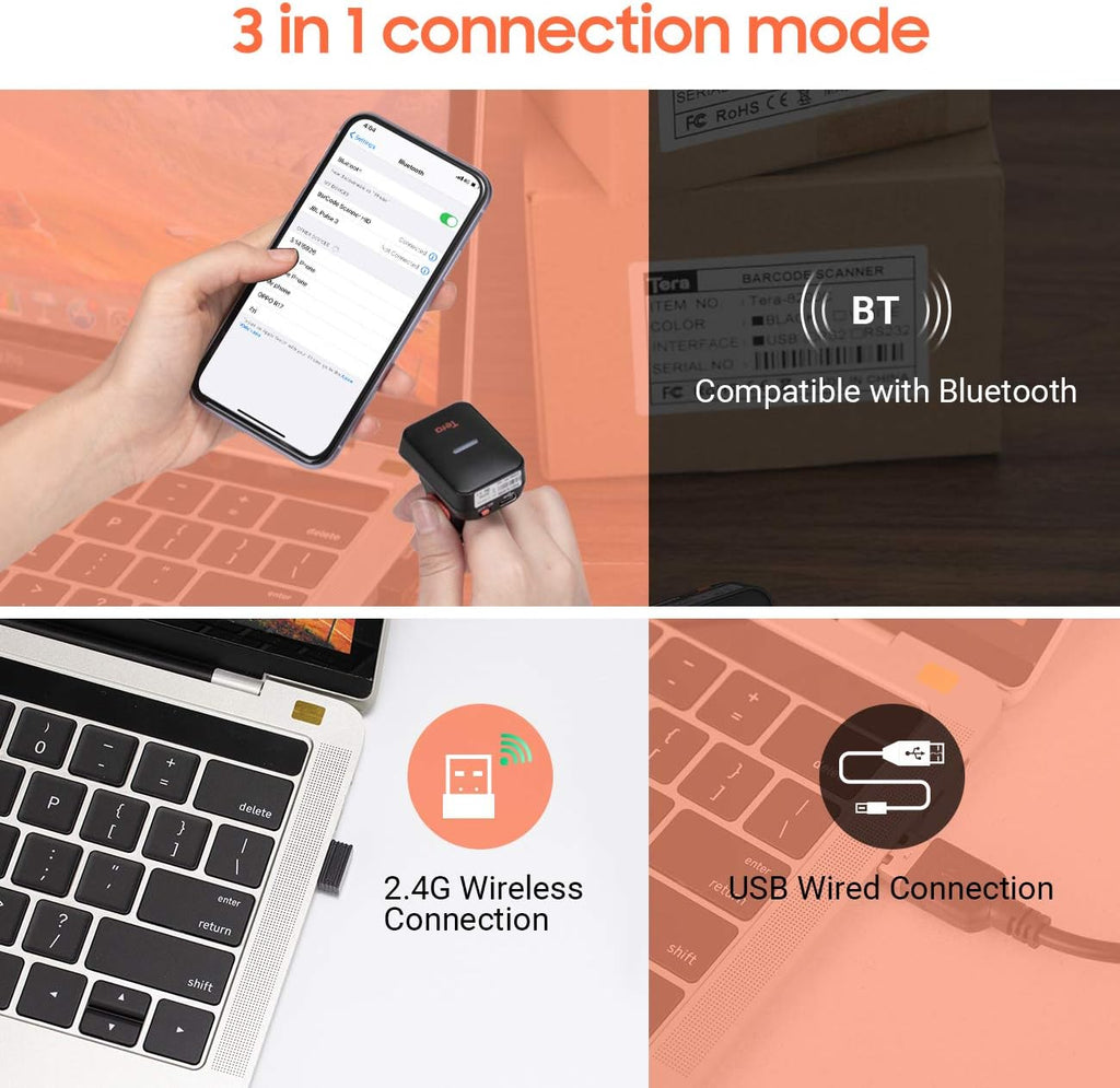 Wireless Bluetooth Barcode Scanner B75063