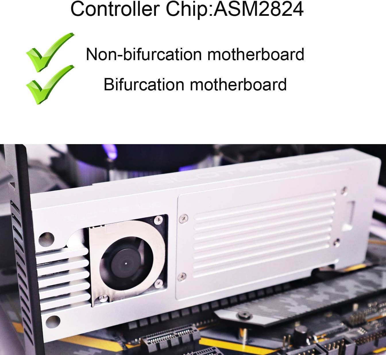 4-Bay M.2 NVME Adapter with PCIE 3.0 X8 Bandwidth G162671