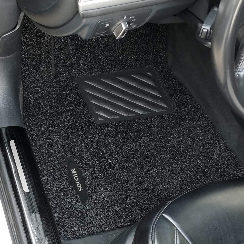 Black All Weather Waterproof Floor Mat Set Pack of 2 E326185