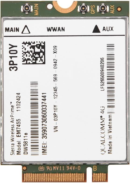 4G LTE WWAN NGFF Card Module Pack of 2 E158759