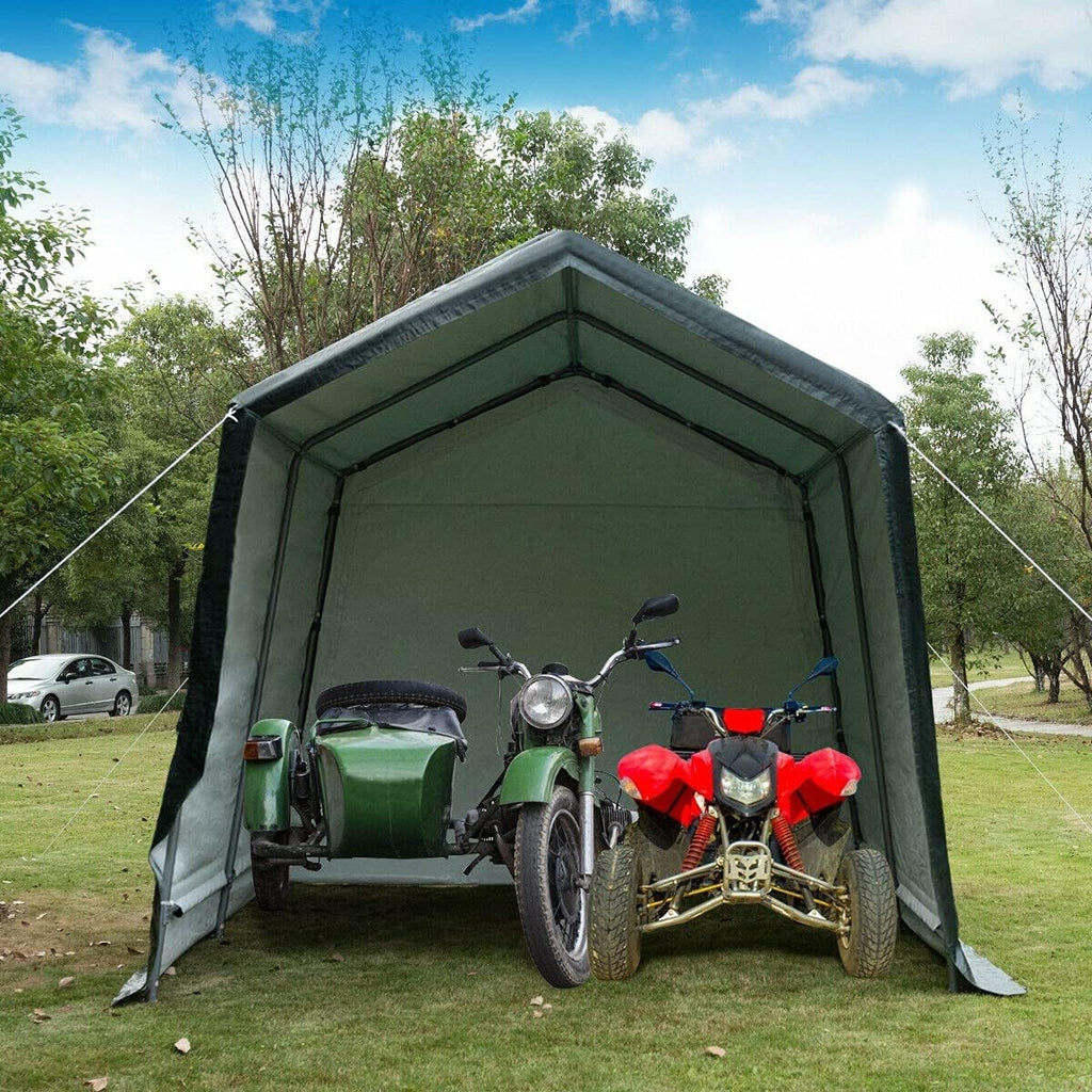 7 Ft x 12 Ft Outdoor Carport Patio Storage Shelter Metal Frame and Waterproof Ripstop Cover N794