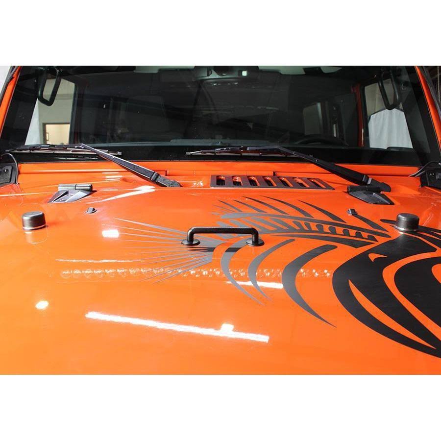 Textured Black Hood Kit for Jeep Wrangler JK Y382
