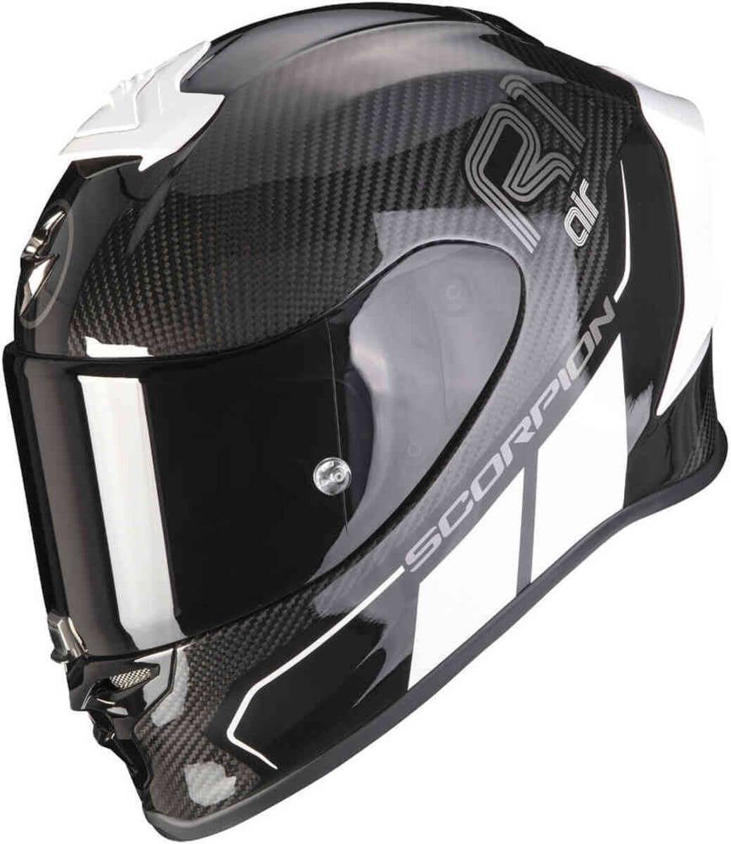 Black White Carbon Motorcycle Helmet M4591