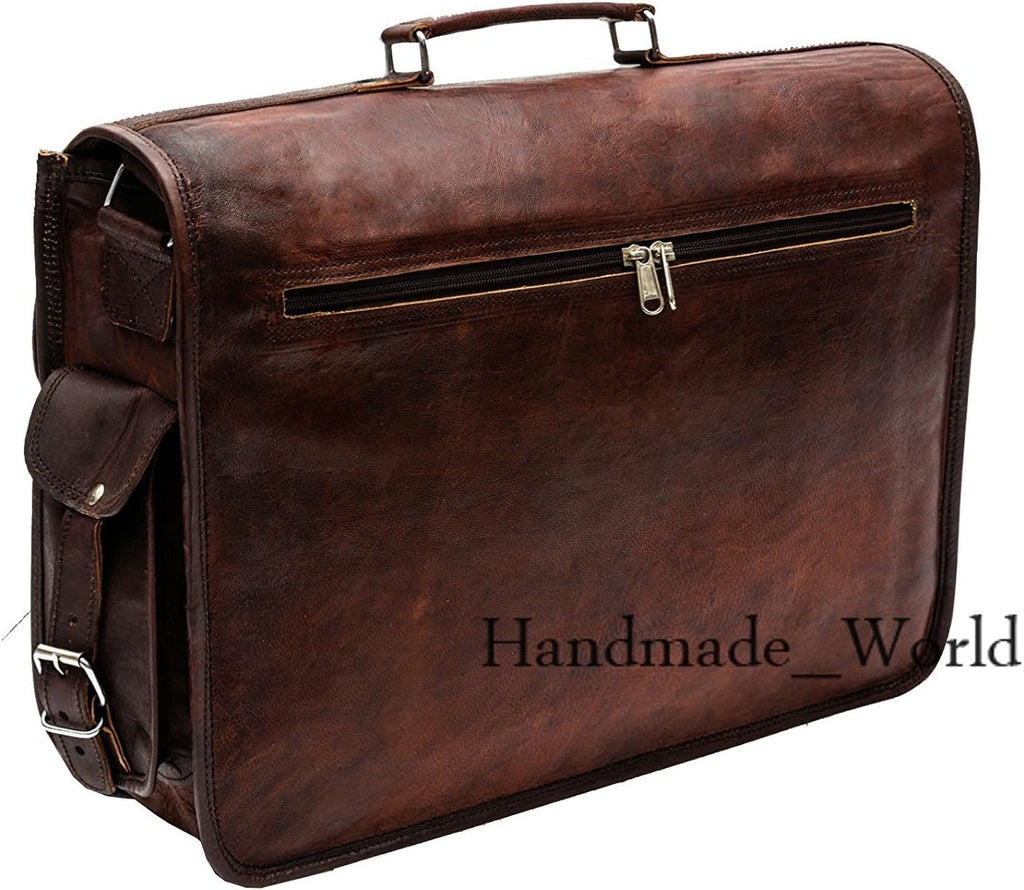 Leather Messenger Laptop Bag Satchel (11 X 15) Y79208