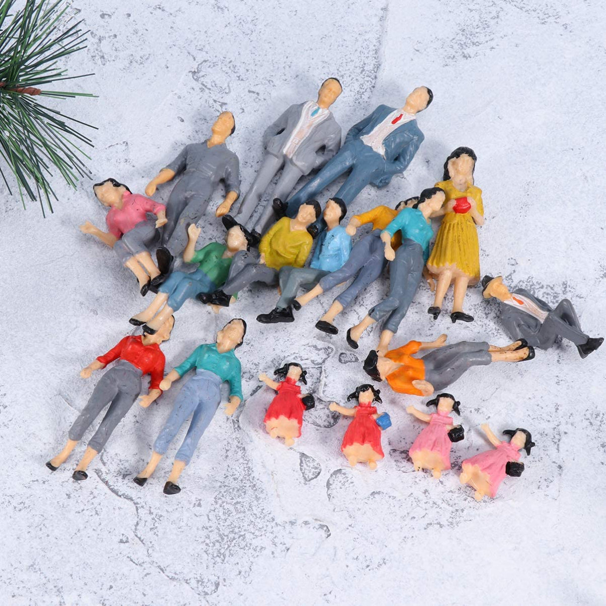 20PCS Colorful Miniature Figurines D639